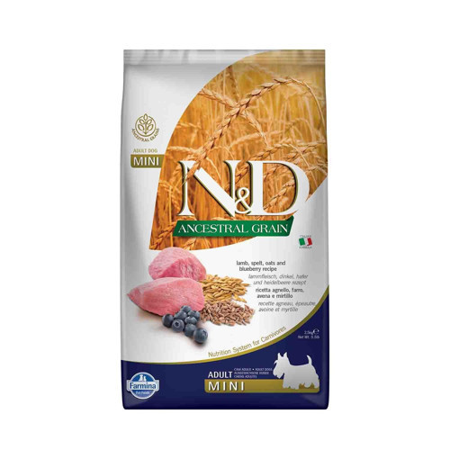 Ancestral Grain Kuzu, Kılçıksız Buğday, Yulaf & Yabanmersini Yetişkin Mini 2.5