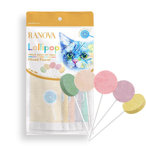 nova Kediler için Karışık Lezzetli Lolipop *1.4g 5'