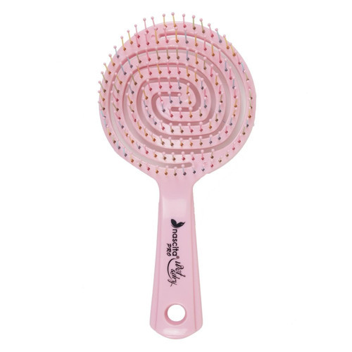 3D Flexi Kontrol Açma Tarama Saç Fırçası Pembe - 40
