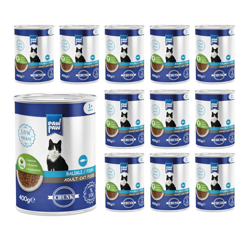 Yetişkin Balıklı Jöleli Konserve Mama 400 Gr x 12 Adet