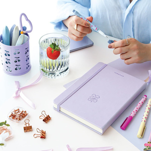 A5 Bullet Journal Noktalı Defter 140 gr. 80 Yaprak Lavender