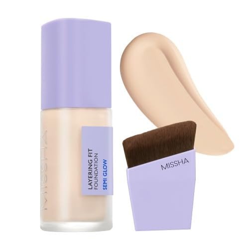 Yarı Parlak Bitişli Nemlendirici Fondöten Layering Foundation Semi Glow (NO.21 FAİR)
