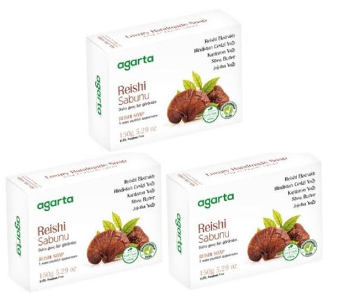 Doğal Reishi Sabunu 150 Gr x 3 Adet