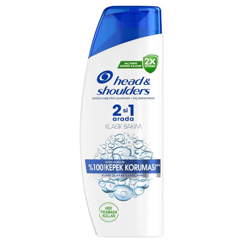 & Klasik Bakım 2'si 1 Arada Kepek Karşıtı 330ML Şampuan