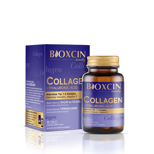 Collagen 30 Tablet – Tip1 Tip 3 Hidrolize Kolajen, Hyaluronik Asit, Vitamin C Biotin İçeren Takviye