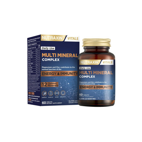 Multi Complex | 12 İçeren Takviye | Vegan | 60 Tablet | Kalsiyum, Magnezyum, Çinko, Demir Daha Fazlası