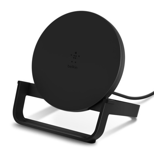 BoostCharge Kablosuz Şarj Standı, 10 W, iPhone 15, 14, 13, 12, SE, 11, XS, XR, X, , Google uyumlu, Şarj Cihazı, , WIB001vfBK