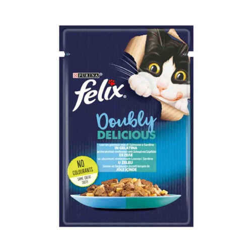 Çifte Lezzet Somon & Sardalya Yaş Mama 85 gr