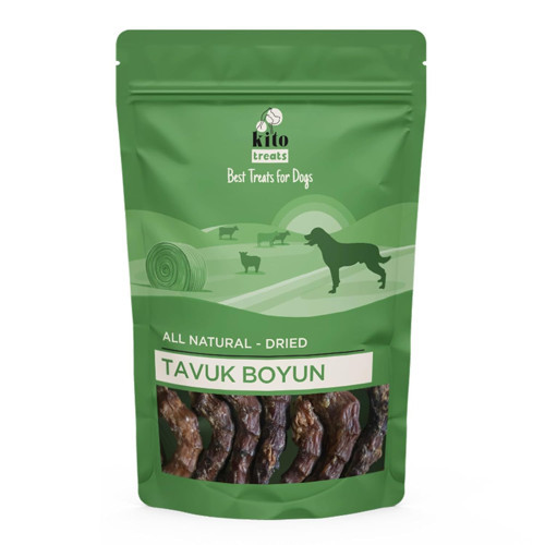 Tavuk Boyun Çiğnemelik Ödül Maması%100 Doğal, Glutensiz, 100 gr ( Treat)