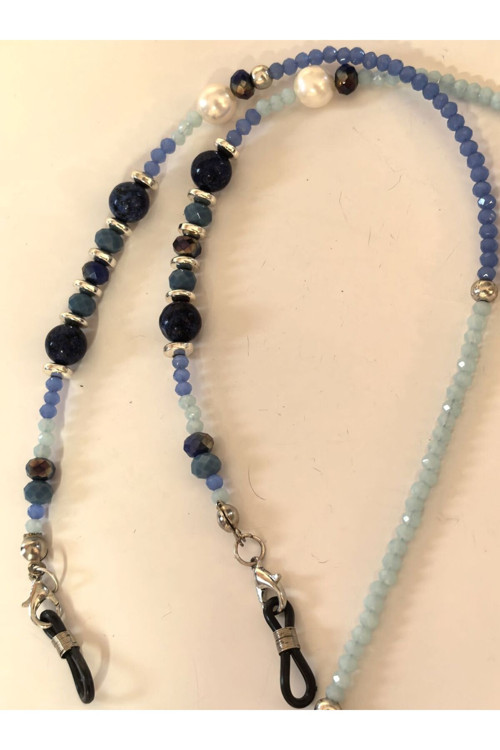 Lapis Doğal Taşlı Gözlük Askısı