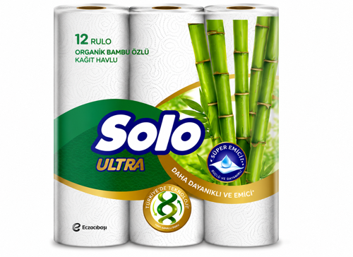 Ultra Organik Bambu Katkılı Kağıt Havlu 12'li