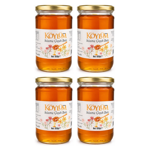 Van Köylüm Çiçek Balı 850 gr x 4 Adet