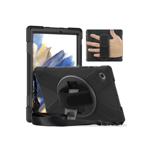 Lenovo M10 TB328FU Uyumlu Defender Askılı 360° Dönebilir Standlı Şok Emici Zırh Tablet Koruyucu Kılıfı