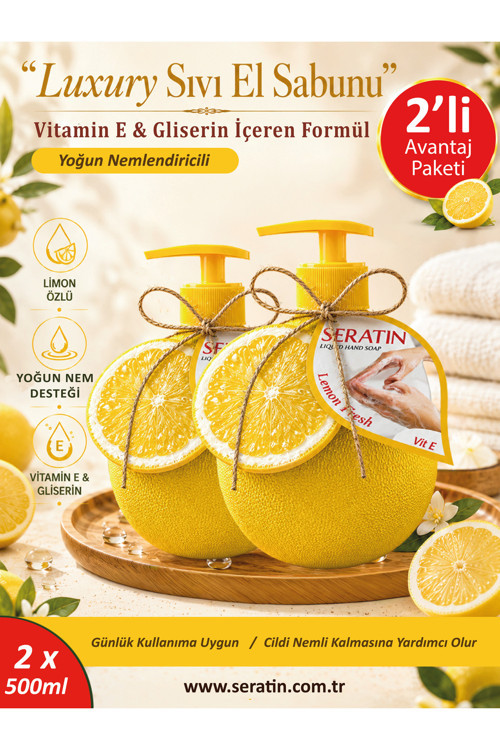 Liquid Hand Soap Lemon Fresh 2x500ml