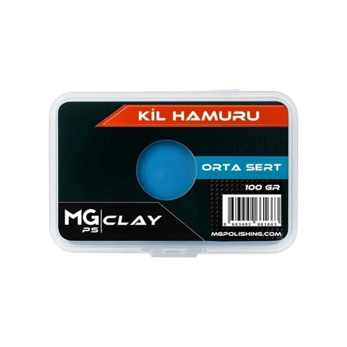 Orta Sert Kil Hamuru 100 gr Mavi Clay Bar Boya Temizleme Kili