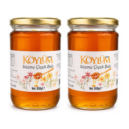 Van Köylüm Çiçek Balı 850 gr x 2 Adet