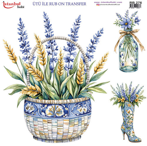 Ütü ile Rub On Transfer Kağıdı 30x30cm RB-276