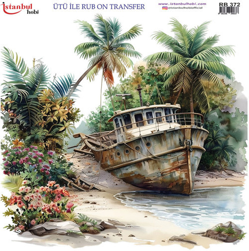 Ütü ile Rub On Transfer Kağıdı 30x30cm RB-372