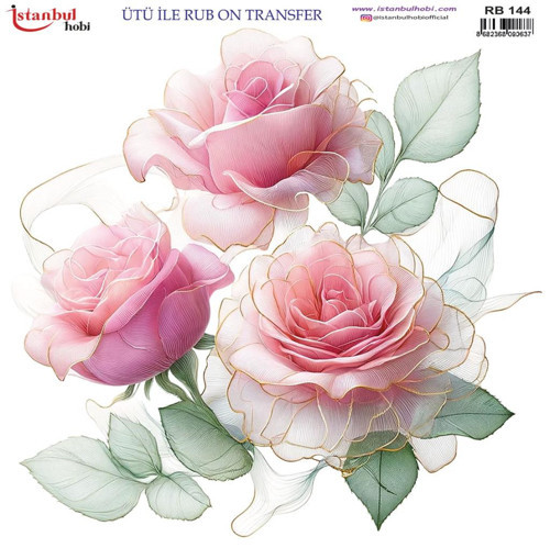 Ütü ile Rub On Transfer Kağıdı 30x30cm RB-144