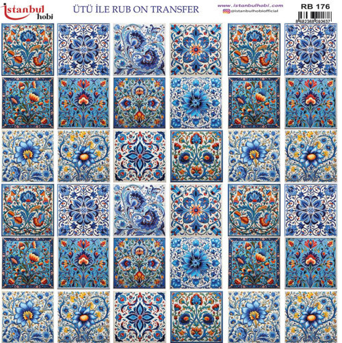 Ütü ile Rub On Transfer Kağıdı 30x30cm RB-176