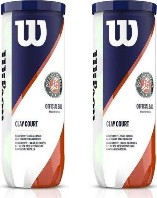 Roland Garros Clay Court 3'lü 2 Kutu Tenis Topu WRT125000