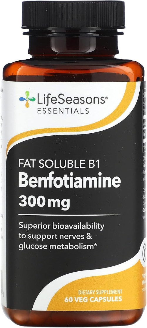 Fat Soluble B1 Benfotiamine Glucose metabolism 60 Veg Caps