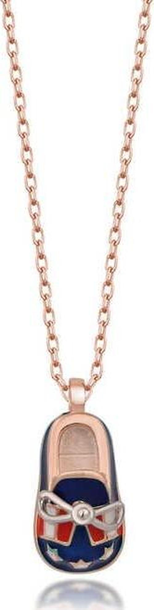 Gümüş Rose Erkek Çocuk Pabuç Kadın Kolye