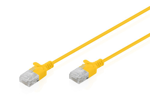 Slim CAT 6 U-UTP yüksek esnekliğe sahip ince data kablosu, bakır, 2 Metre