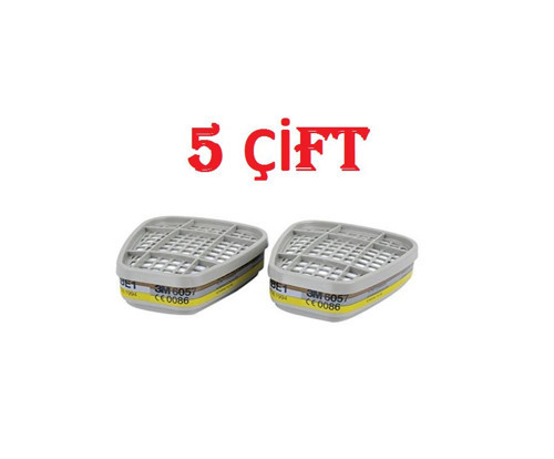 6057 Abe1 Filtre Asit Gaz / Buhar Filtresi 5 Çift