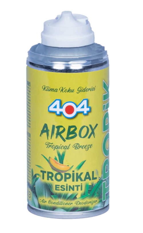 404 Airbox Tropikal Esintisi Araç Klima Kokusu Bombası 150 ML - Klima Koku Giderici Sprey