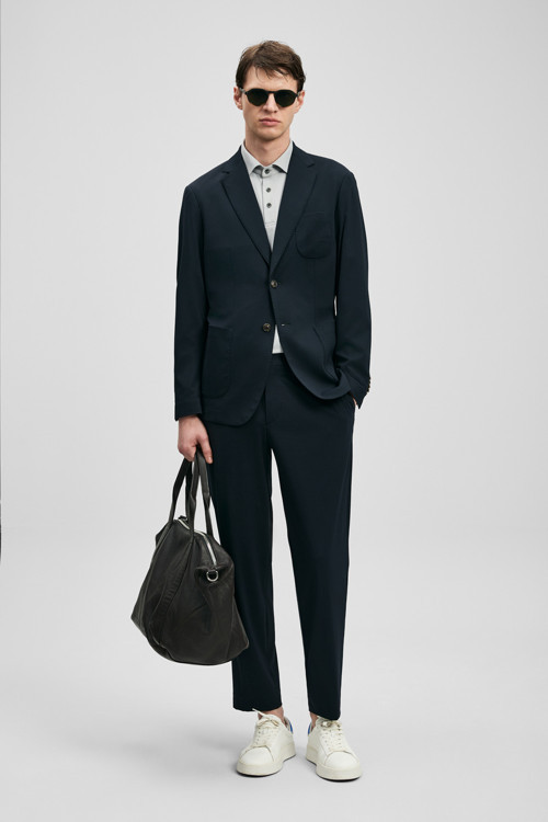 Noa Spor Erkek Blazer Ceket Slim Fit Lacivert
