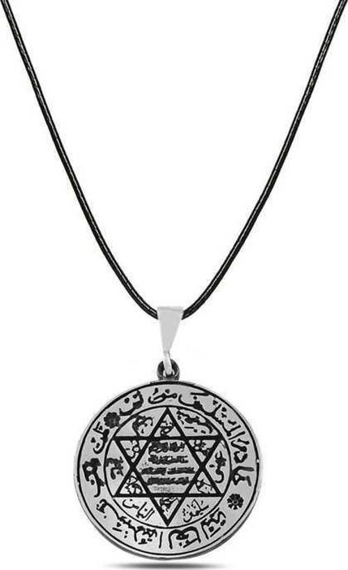 Gümüş Süleyman Mührü Kolye