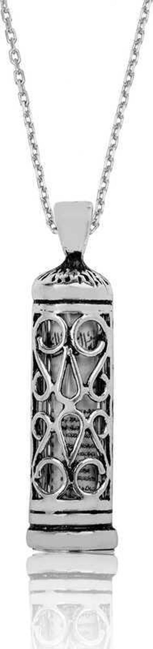 Gümüş Cevşen Dualı Silindir Kolye