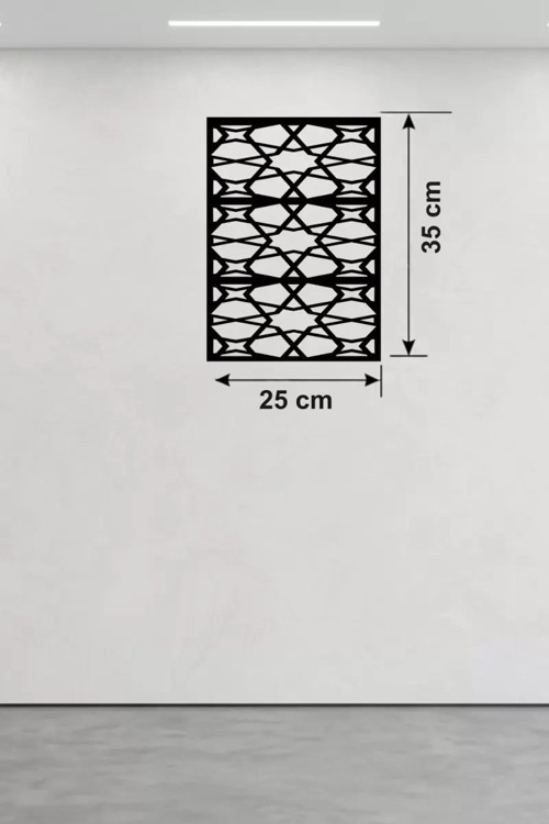 Büro Ev Ofis Dekoru için 25x35CM Ahşap Laser Kesim Geometrik Soyut Tema Pano Duvar Süsü