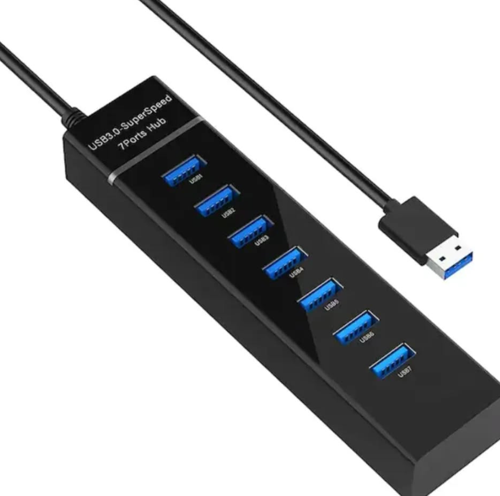 Büro Ev Ofis Cihazları için 30CM 7PORT Usb Çevirici Hub