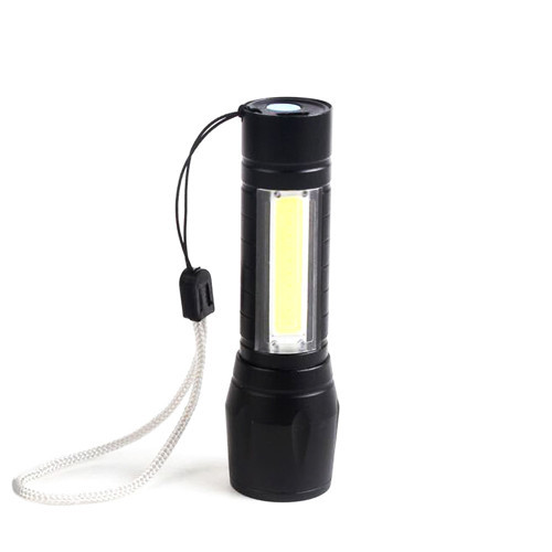 Büro Ev Ofis Hediyesi için Şarjlı XPE+COB LED Kompakt Taşınır Mini El Feneri