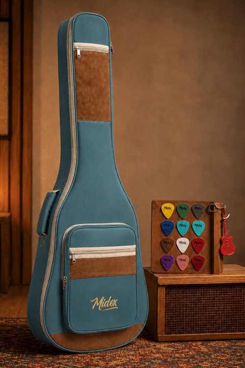 CS-95BL Özel Tasarım Softcase Klasik Gitar Çantası Gigbag Kılıf (101 cm)