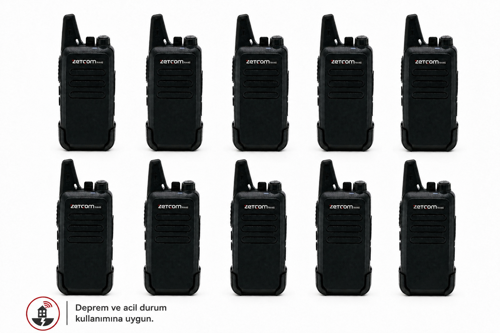 N446 PMR Deprem ve Acil Durum El Telsizi (10'lu Set)