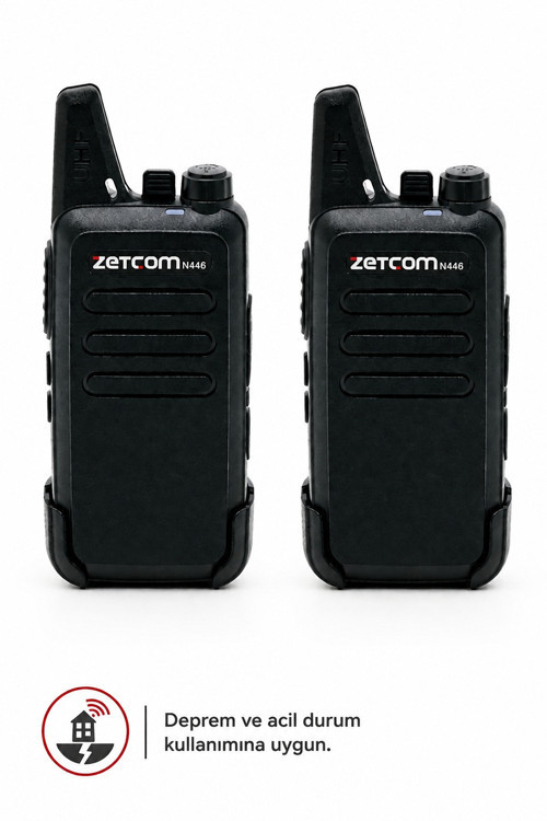 N446 PMR Deprem ve Acil Durum El Telsizi (2'li Set)