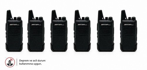 N446 PMR Deprem ve Acil Durum El Telsizi (6'lı Set)