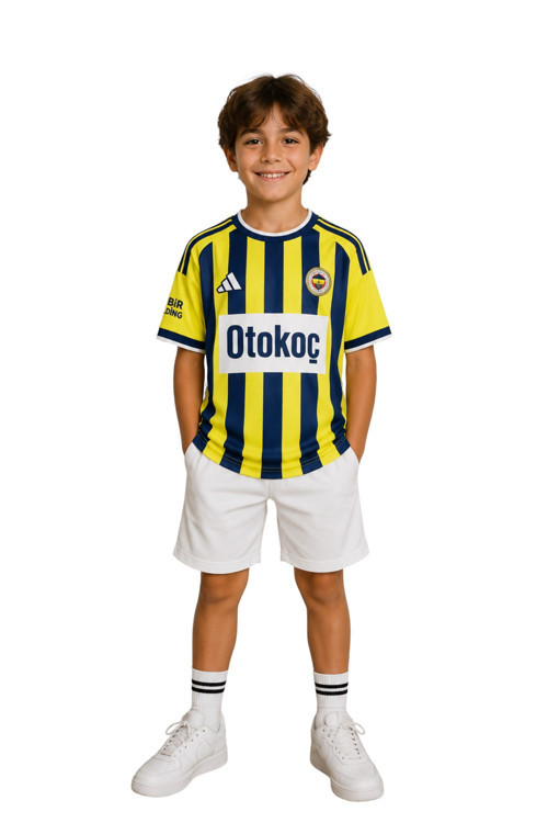 ORİJİNAL LİSANSLI 26/27 SEZON SARI-LACİVERT ÇOCUK FORMA LAZER KUTU HEDİYELİ