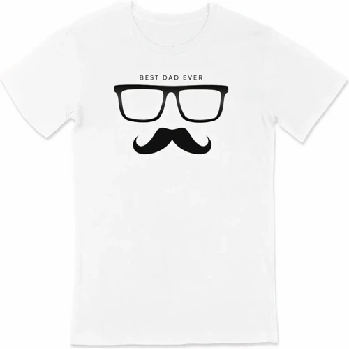 Babalar Günü Hediye Baba Temalı Baskılı Oversize Bisiklet Yaka T-shirt - Beyaz