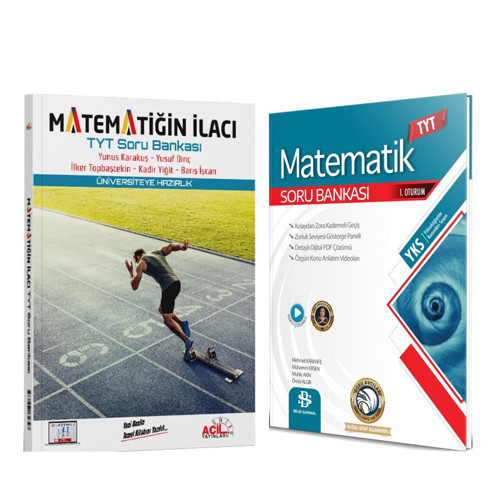 Acil Matematigin İlacı ve Bilgi Sarmal Matematik Soru Bankası Seti 2 Kitap