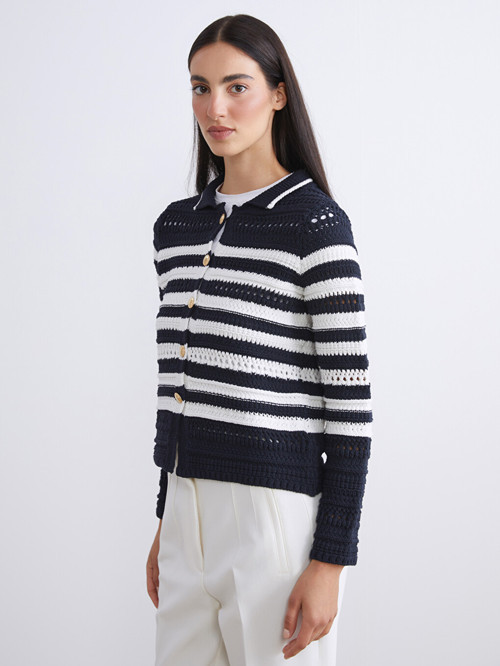 Modest Lacivert Hırka