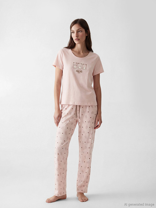DREAM Pembe Pijama Takımı