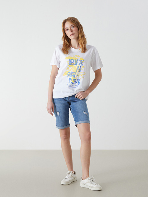 Jeans İndigo Şort