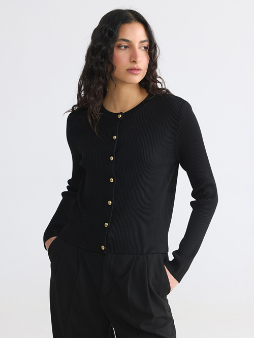 Modest Siyah Hırka