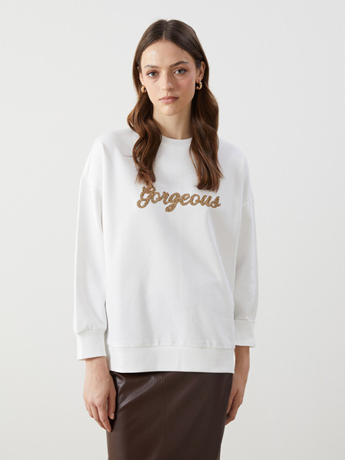Modest Beyaz Sweatshirt