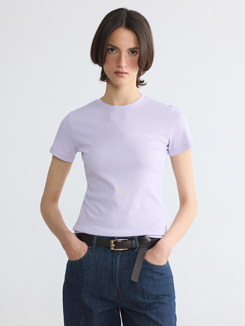 Basic Lila Tişört