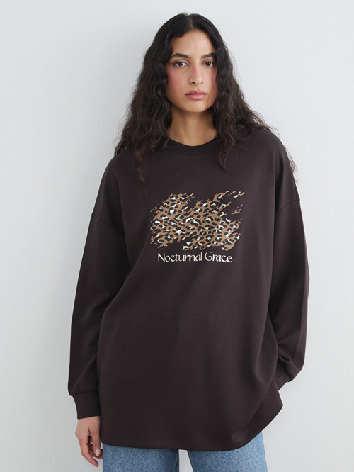 Modest Kahverengi Sweatshirt